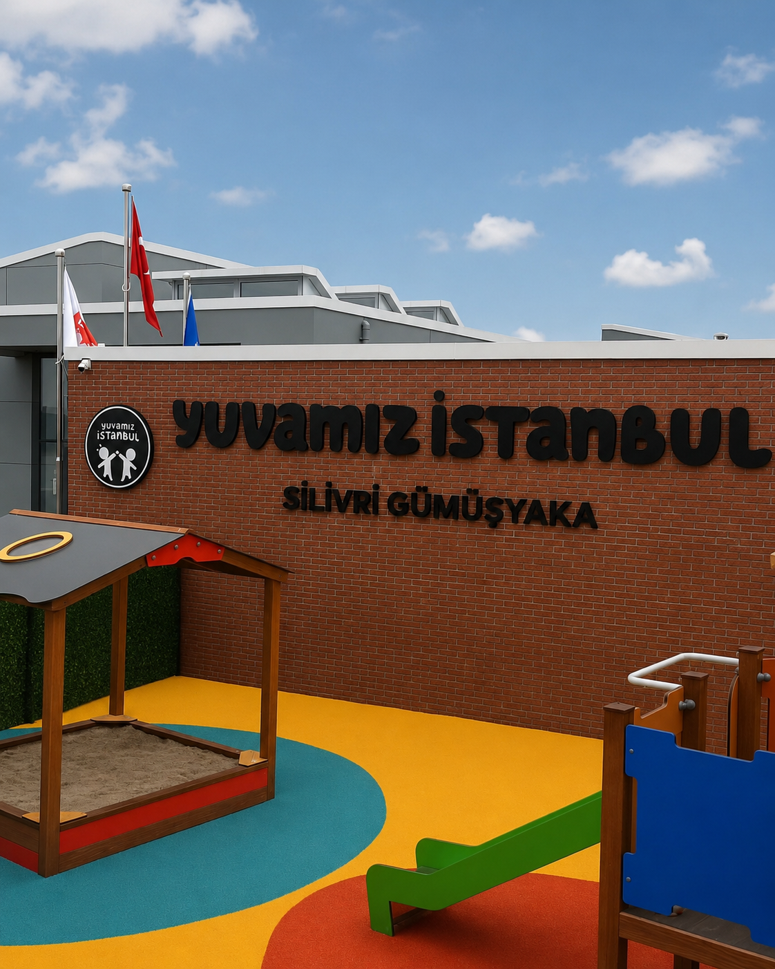 Yuvamız İstanbul Silivri Gümüşyaka Cephe Tabelası uygulama fotoğrafı
