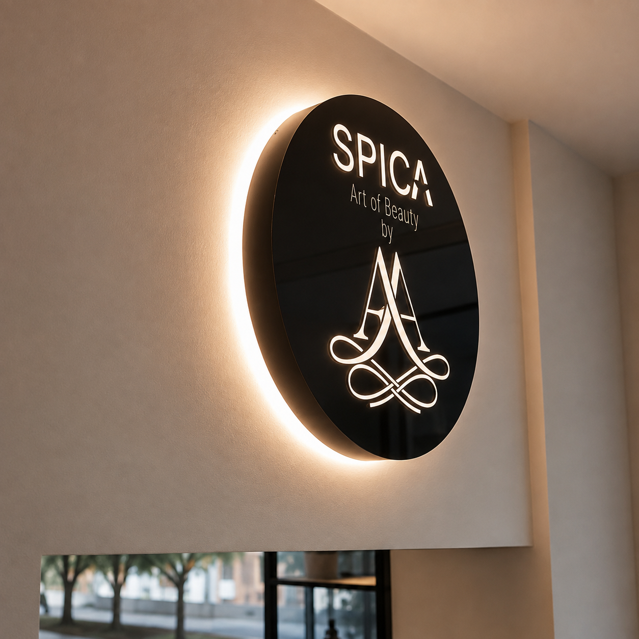 SPICA Art of Beauty İç Mekân Logo Tabelası